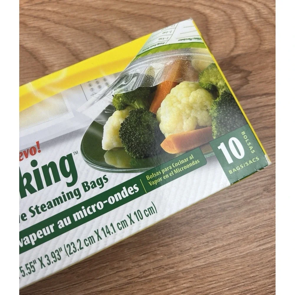 Glad Simply Cooking Microwave Steaming Bags, Pack of 10 Bags NEW